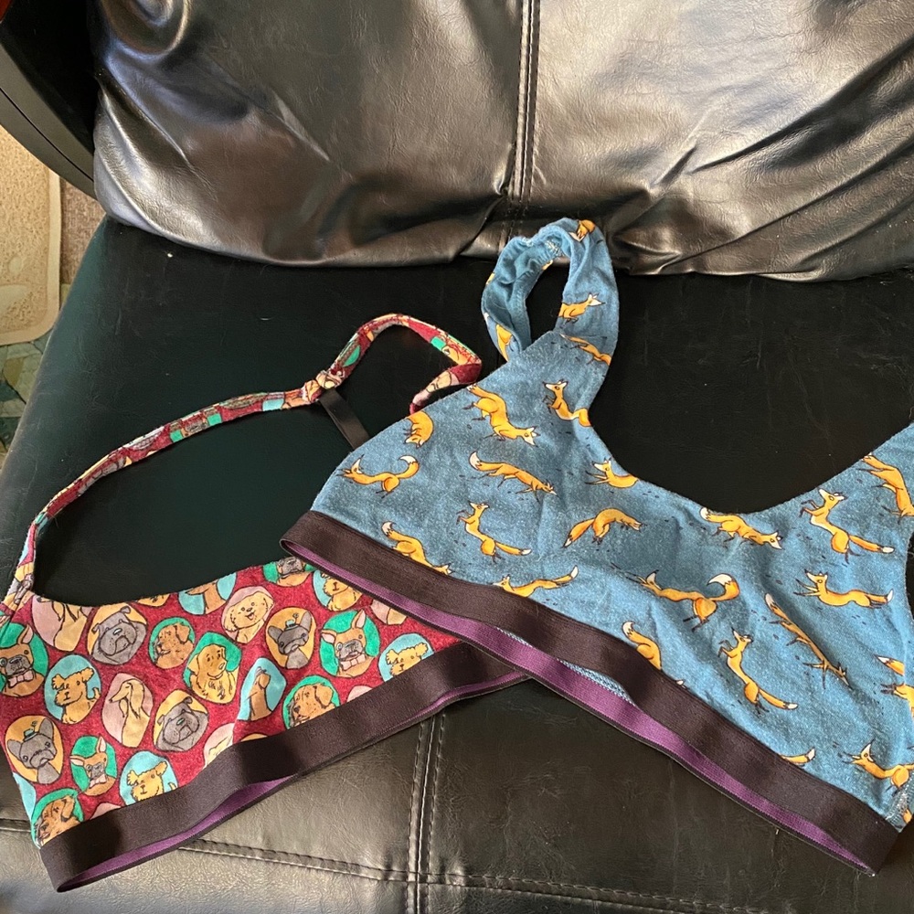Two Meundies bralettes size medium